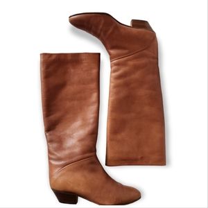 Morgan Taylor tall leather boots SZ 7
